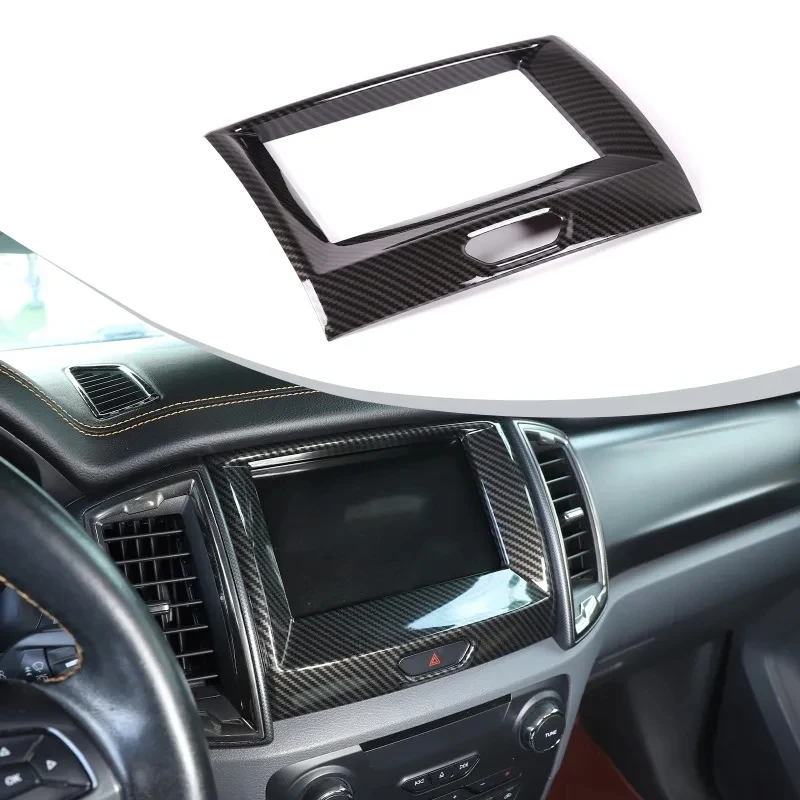

ABS Car Central Control GPS Navigation Panel Decoration Cover For Ford Everest Ranger 2015-2021 Interior Accessories