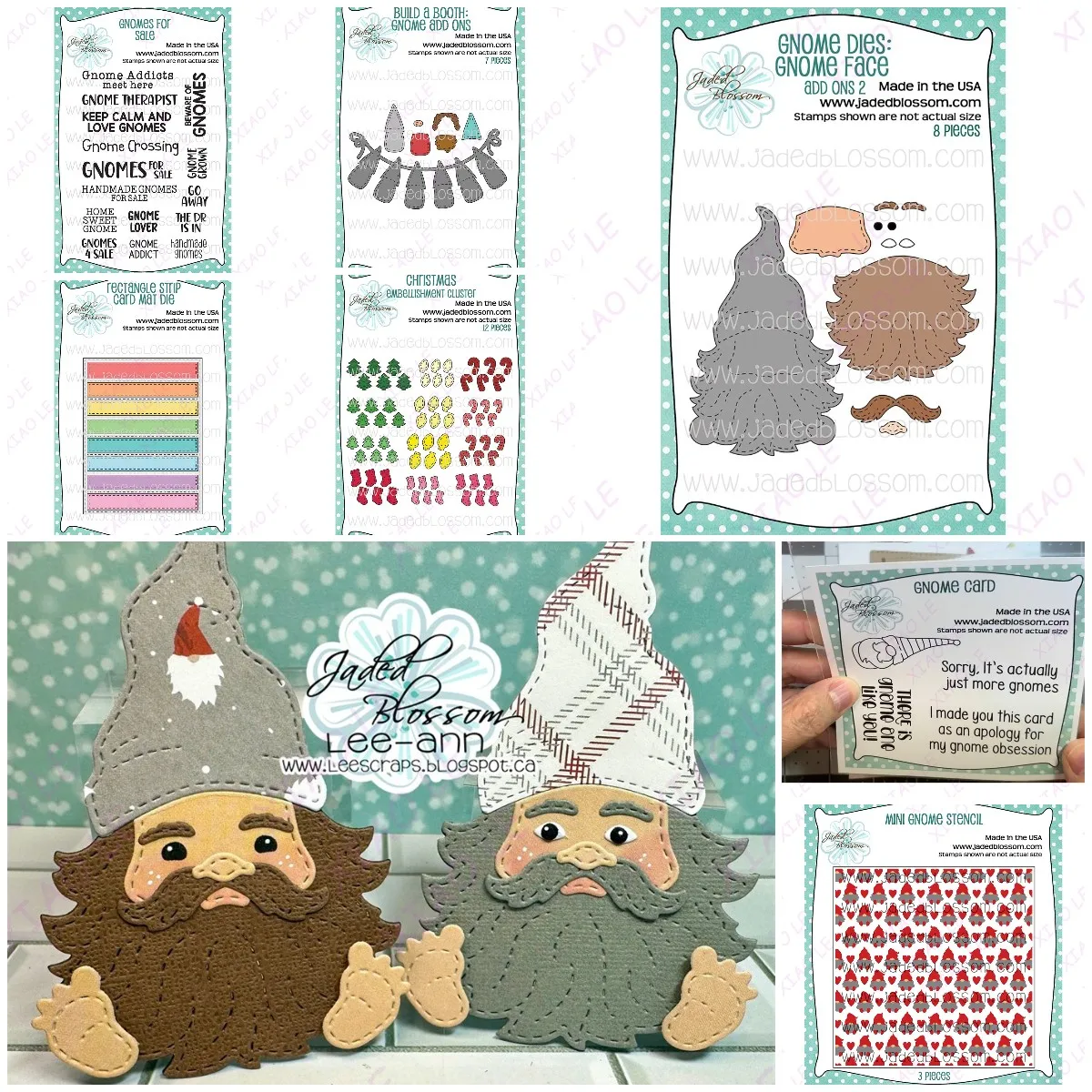 New Build a Booth  Gnome Face Add Ons Metal Cutting Dies Stamps Stencil Craft Embossing Make Paper Greeting Card Making Template