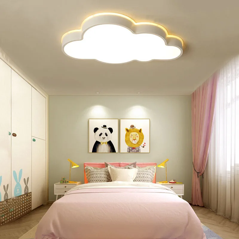 

Modern New Living Room Bedroom Ceiling Lamp Children Room Study Ceiling Lamp Corridor Lighting Lamp LED Can Be Three Color Light