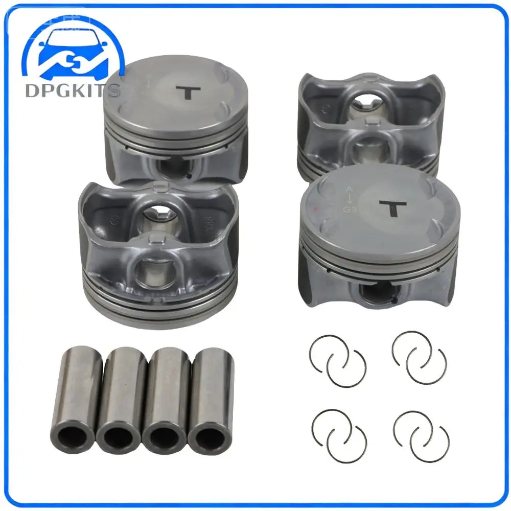 

DPGKITS Pistons Rings Set 23410-2G401 For 09-23 Hyundai Sonata Elantra Veloster 11-20 Kia Sportage Sorento Optima KX7 2.0T G4KH