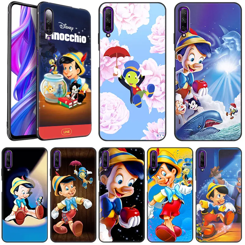 Disney Pinocchio Black Case For Huawei NOVA Y90 10 Pro 9Z Y9A Y7A Y5P Y6P Y7P Y8P Y5 Y6 Y7 Y9 Prime 2019 Y6S Y8S Y9S Cover