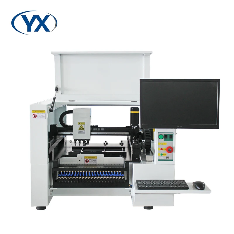 Stock in USA Automatic 4 Head 38 Feeders SMT Led Chip Mounter Production Line SMT380 Desktop Pick and Place Machine for Pcb