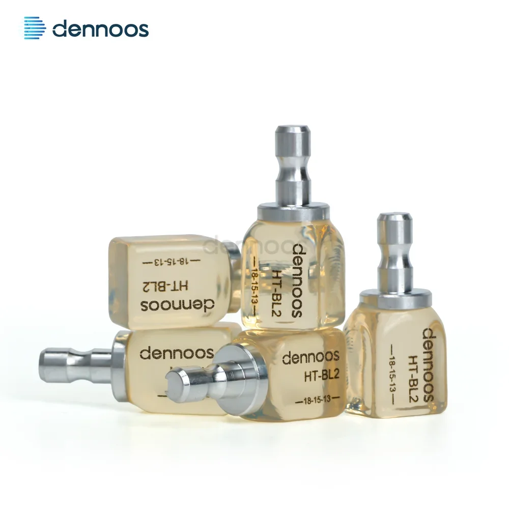 Lodden C14 Amber Glass Ceramics Dental Lithium Disilicate Block for CAD/CAM Sirona Cerec Dental Veneer Material