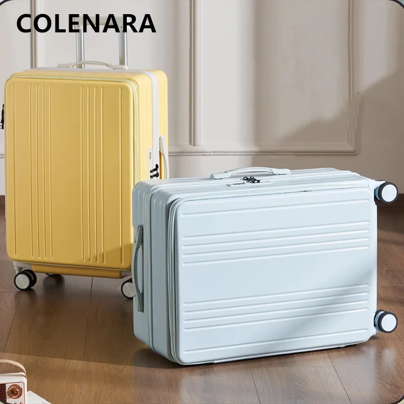 COLENARA Rolling Suitcase 20 Inches Password Box 22