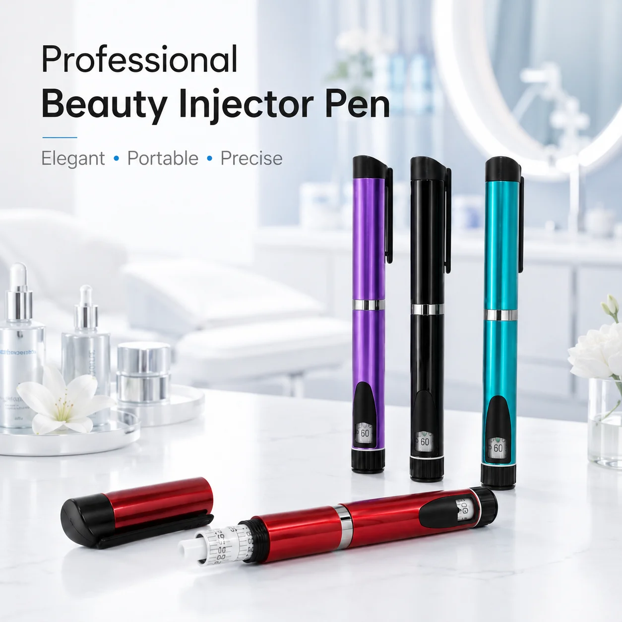 Magic Pen Peptide V1 V2 Injector Multicolor Reusable  Beauty Dosing Pen Professional Wrinkle Removal Beauty Injection Tool