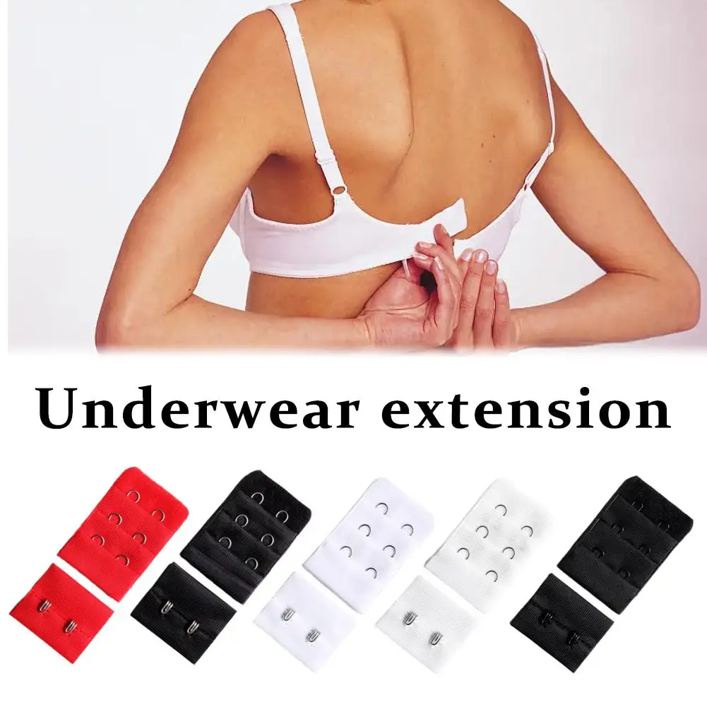 10Pcs Extendable Women Bra Auxiliary Straps Soft And Comfortable Stretchy Bra Extension Strap 3 Rows 2 Hooks Accessories