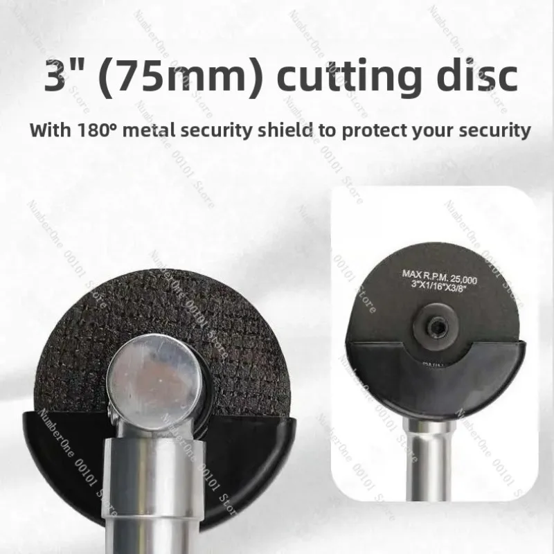 

3 Inch 75mm Pneumatic Cutting Machine Air Angle Grinder with Extended Long Handle