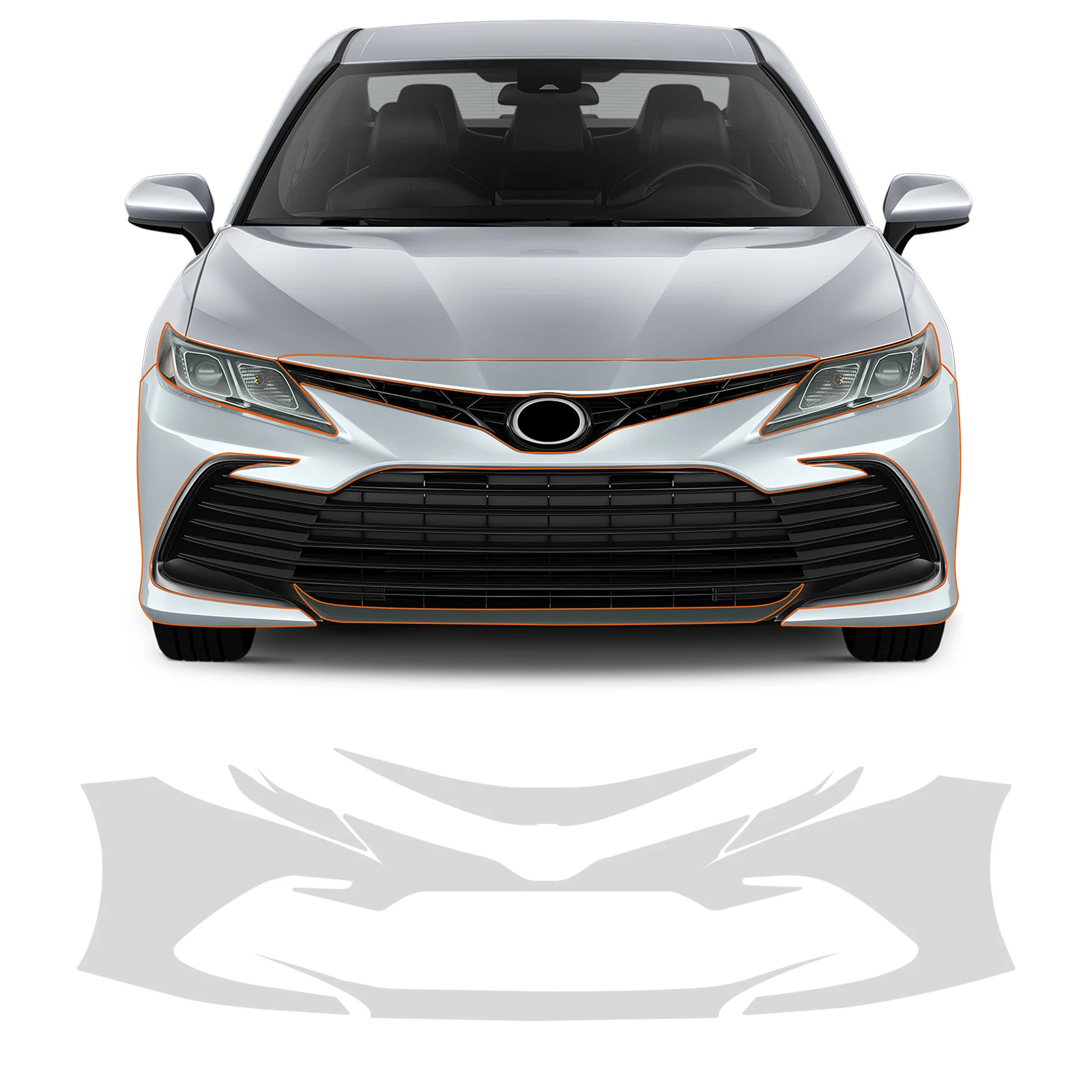 

For Toyota Camry LE XLE 2021-2024 Invisible Car Wrap TPU Film Protective Layer Scratch Resistant Car Modification Accessories