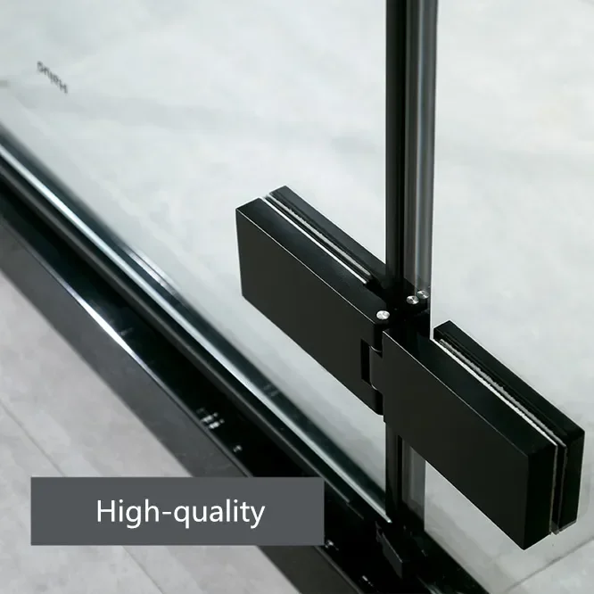 Durable Black Long Glass door hinge Door Hinges Decorate Hinge For Home Furniture Hardware bathroom Large Door hinge Glass clamp