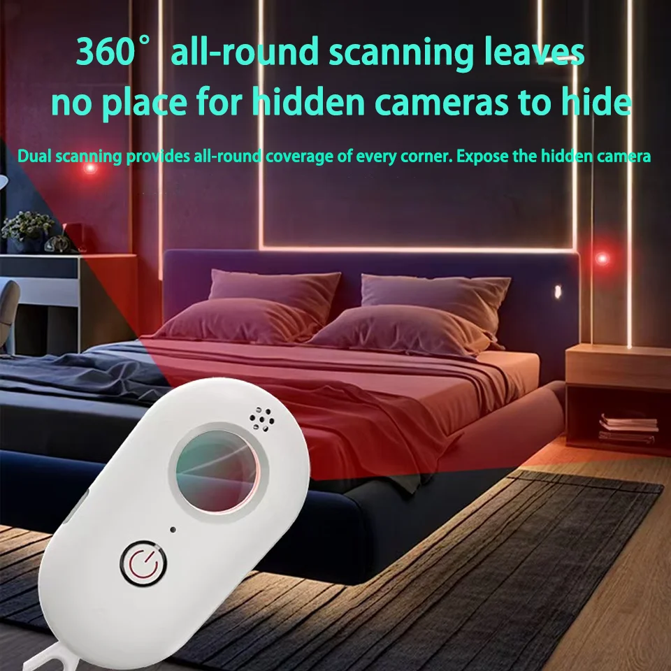 نسخة مطورة كاشف كاميرا الأشعة تحت الحمراء للحماية الأمنية كاميرا مكافحة مختلس النظر كاشف الكاميرا عدسة كشف أداة LED جاسوس