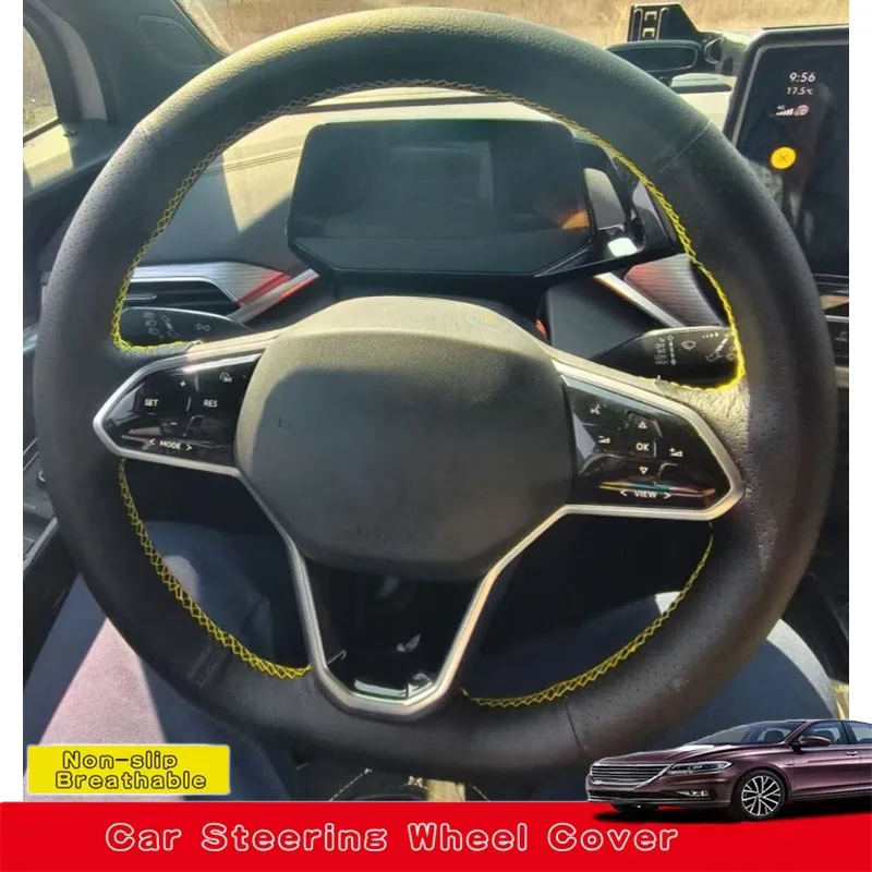 

Customize Hand Sewing Microfiber Leather Car Steering Wheel Cover For Volkswagen Golf 8 MK8 VIII Golf R GTI 2019 2020 2021 2022