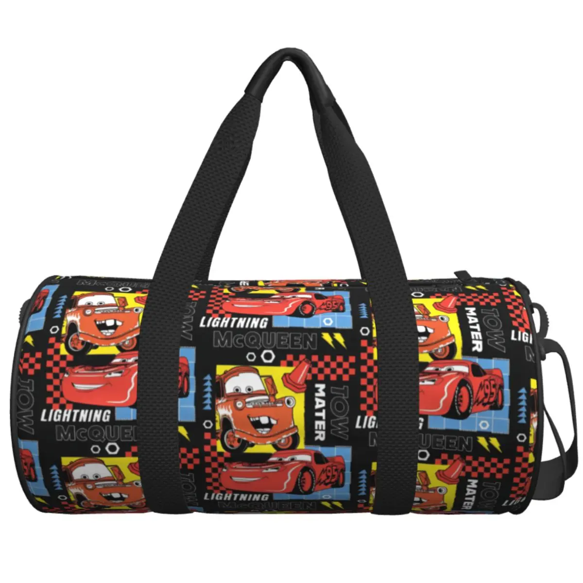 

Travel Bag Cars Mater Mcqueen Graphic Gym Bag Outdoor Sports Bags Large Casual Custom Handbag Funny Fitness Bag For Men