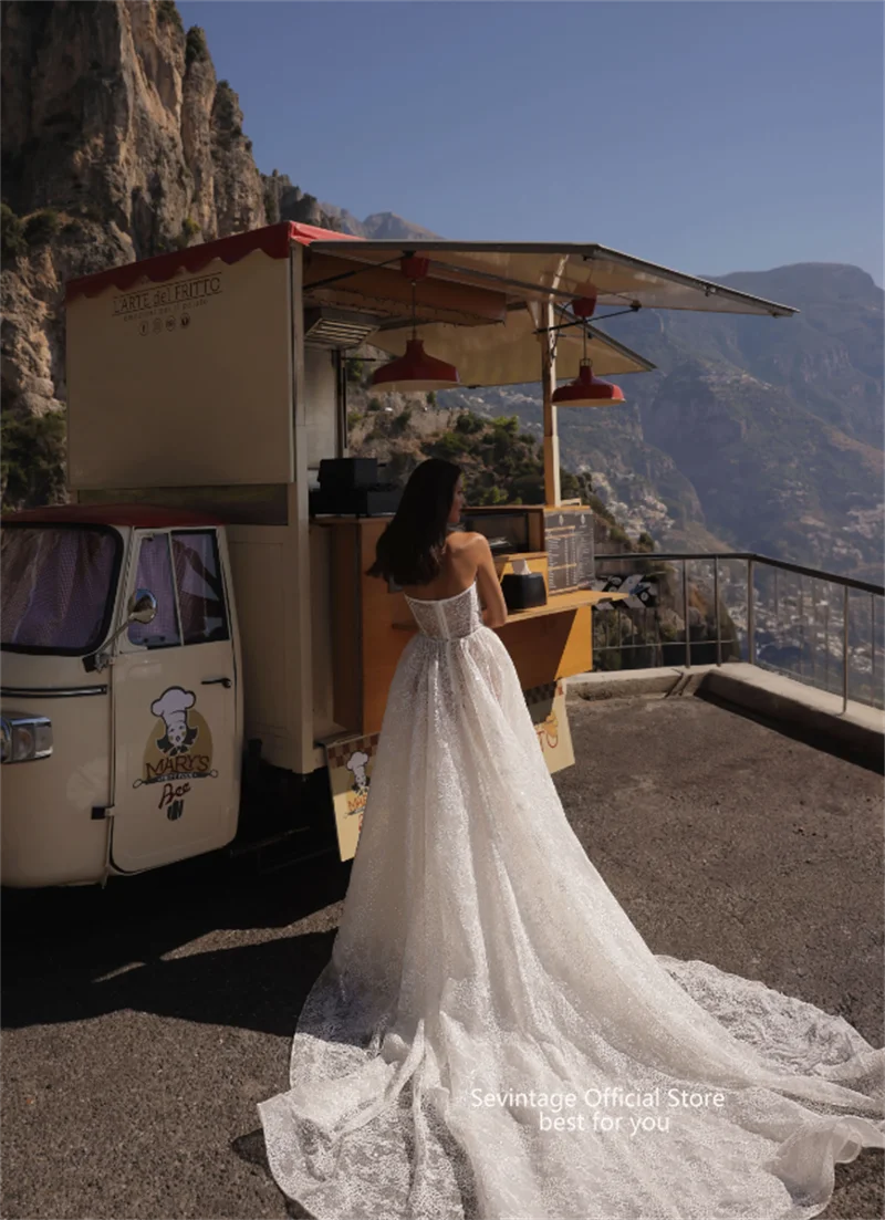 Sevintage Bohemen Kant Trouwjurken Met Jas Lange Mouwen Bruidsjurken Vloerlengte vestidos de novia 2025 Vrouwen Aangepaste