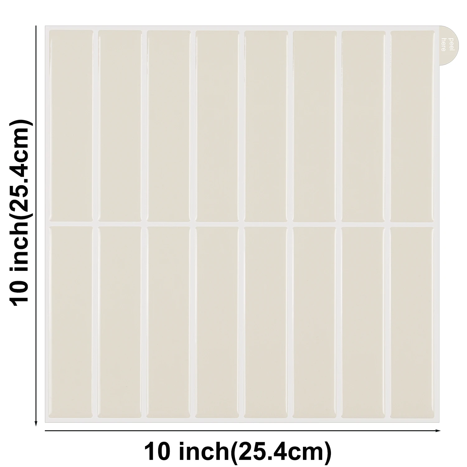 10 vellen Peel and Stick Tiles 3D waterdichte wandtegels voor woonkamer RV PVC wandpanelen interieur wanddecoratie