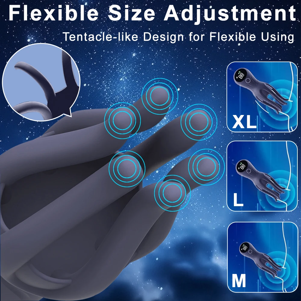 استمناء ذكر مع 12 وضع اهتزاز قوي 6 هوائي، شاشة LCD 360 °   تحفيز البظر الحليمة ألعاب الجنس الكبار