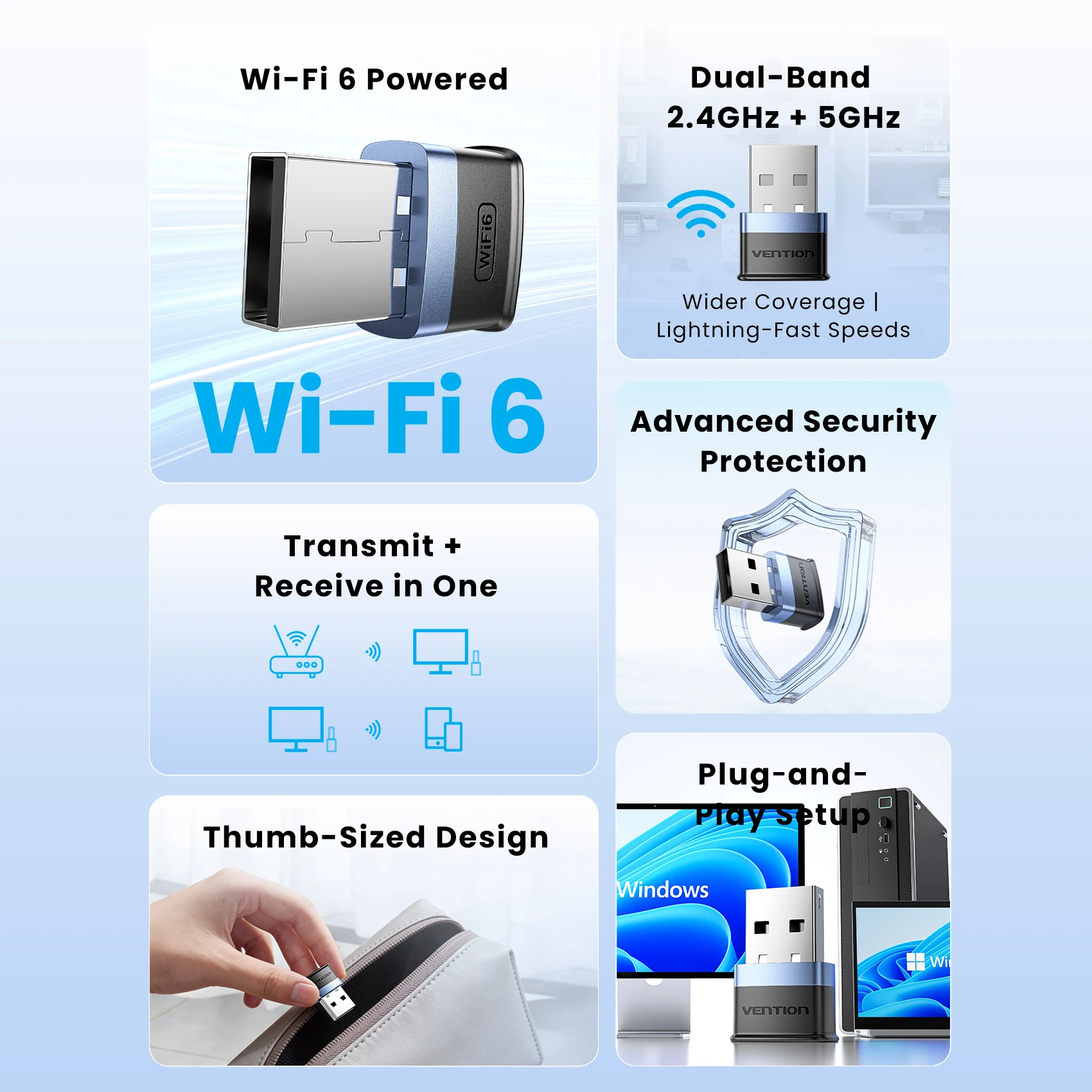 Adattatore USB WiFi 6 Vention  - Wifi 6 Usb Adapter Ax1800 recensione e prezzo
