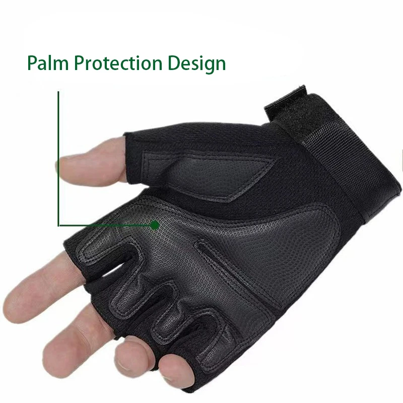 قفازات تكتيكية للتدريب على اللياقة البدنية للرجال في صالة الألعاب الرياضية وممارسة الرياضة في الهواء الطلق قفازات شبكية قابلة للتنفس لركوب الدراجات وتدريبات رفع الأثقال