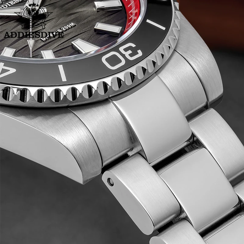 Addiesdive 41 مللي متر Reloj Hombre ساعة رياضية للرجال BGW9 سوبر مضيئة 316L الفولاذ المقاوم للصدأ 20Bar مقاوم للماء ساعة كوارتز AD2514 #4