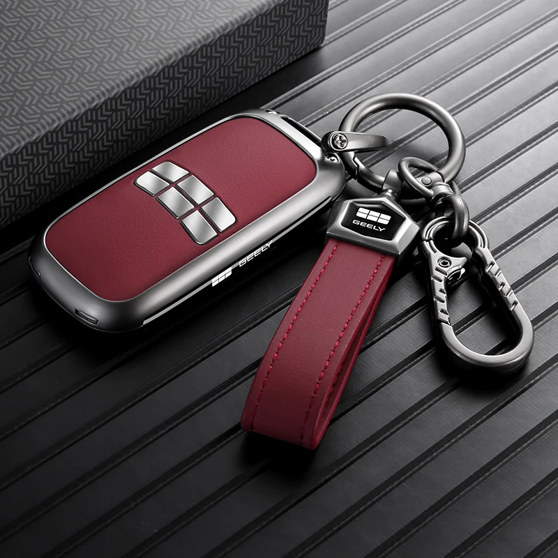 Car Key Cover Full Protection Shockproof For Geely EX5 Geely Starray EM-i EMAS 7 Premium Heavy Duty Zinc Alloy Car Accessories