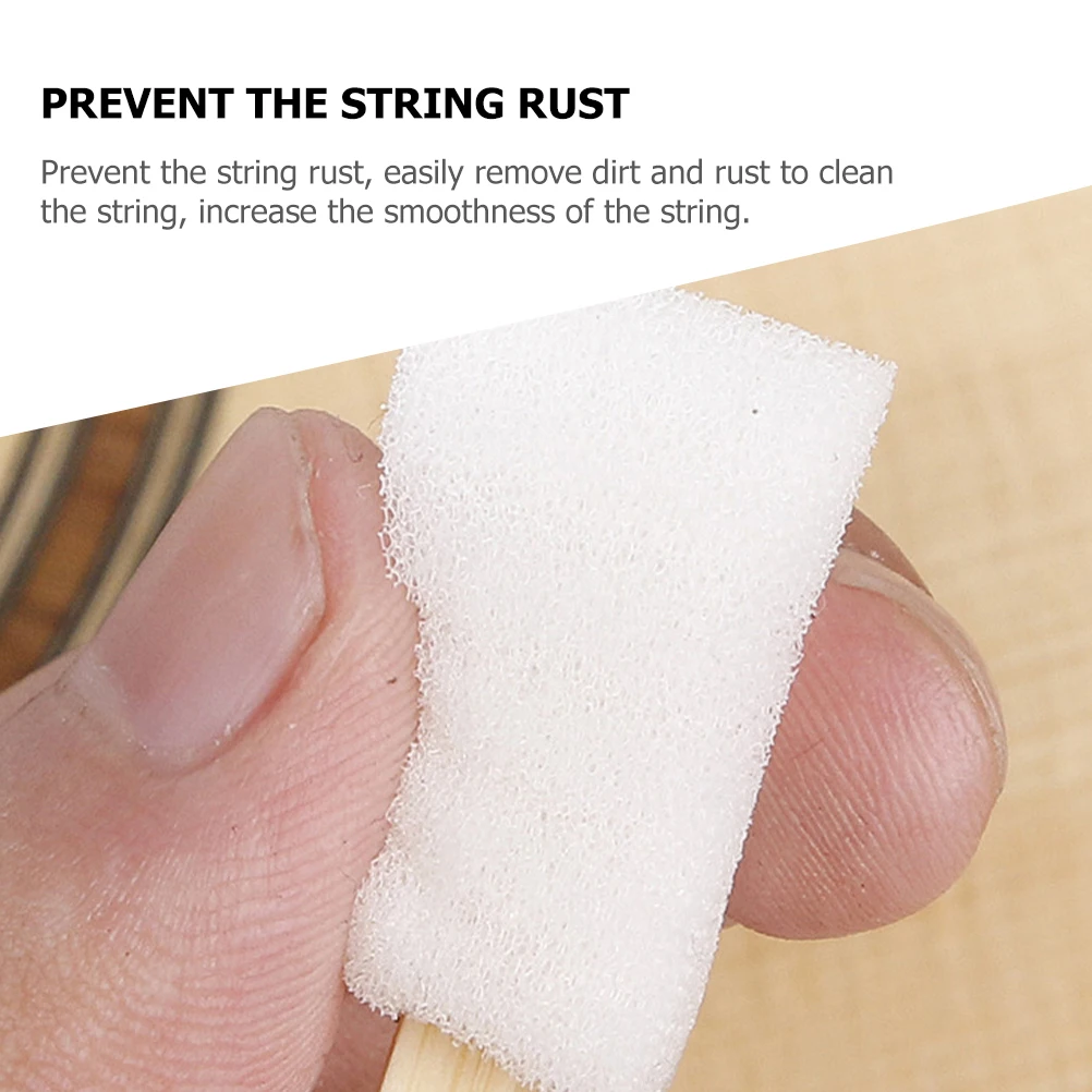 

5pcs Maintenance Tool Double Ended Cleaner String Rust Removal Guitar Cleaning Bass Strings Instrument Cleaning Brush Piano