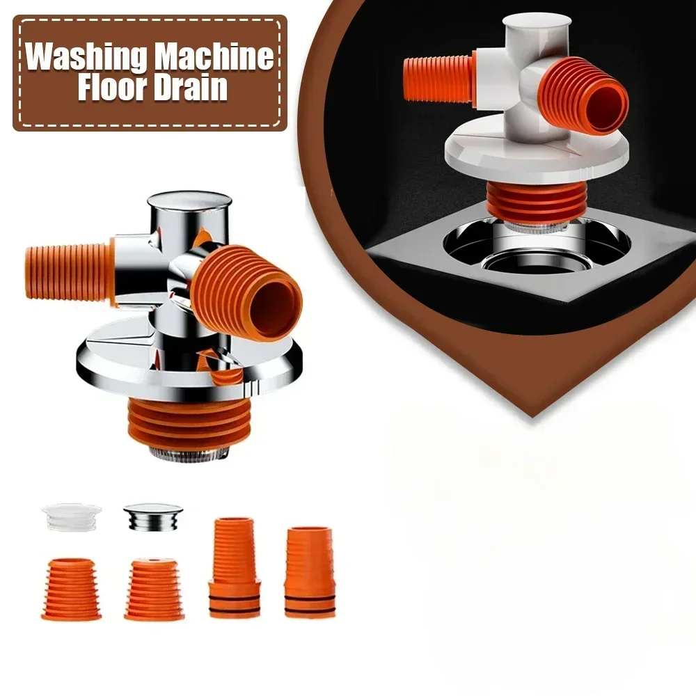 

Washing Machine Floor Drain 2 in 1 Deodorant Snap Joint Wash Machine Sewer Basin Sink Elbow Pipe Connector Bathroom Accessories