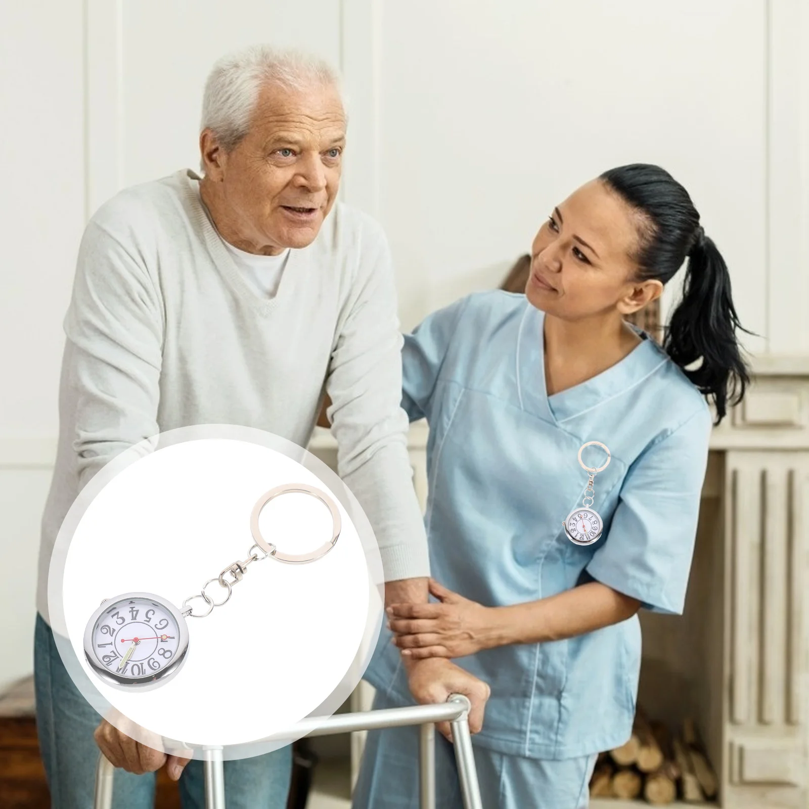 1Pcs Pocket Watch Big Number Alloy Watch Durable Nurse Elderly Children Kids School Gift Reliable Timepiece Children Gift