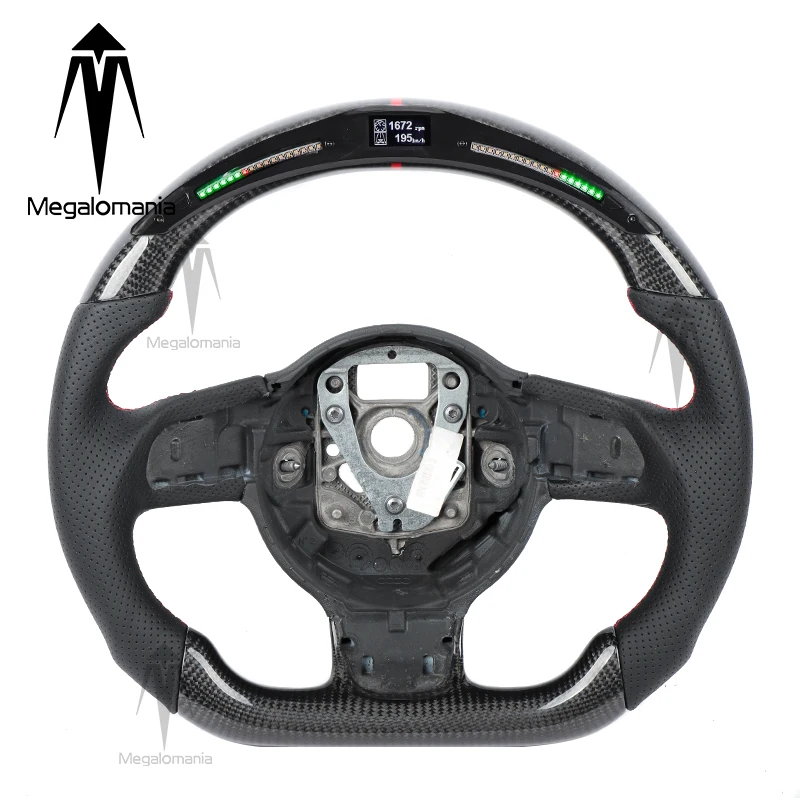 

Fit For Audi 2009-2015 TTS R8 TT S3 Custom Alcantara carbon fiber steering wheelracing wheel convertible