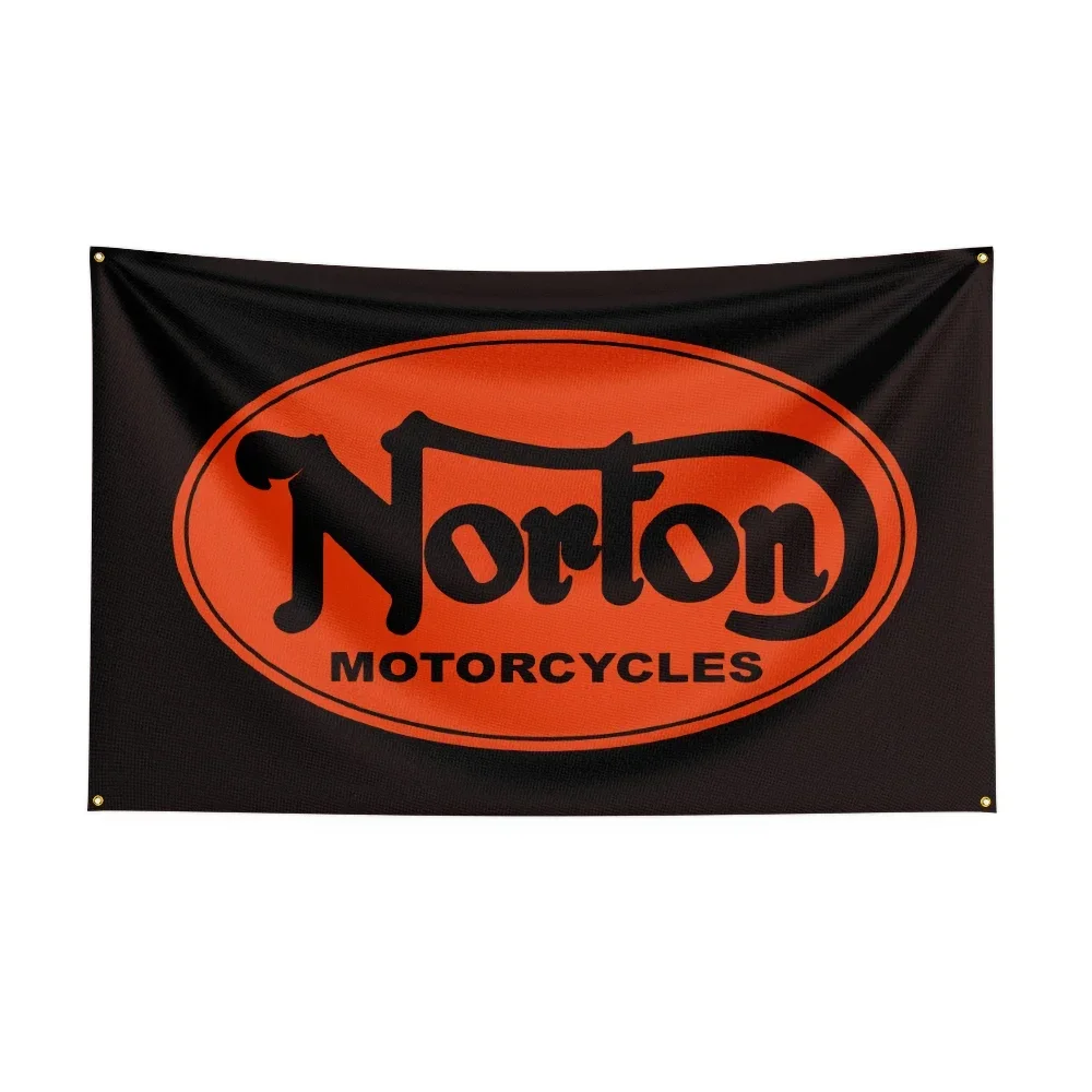 3X5 FT Nortons Flag Polyester Printed Motorcycle  Banner For Decor