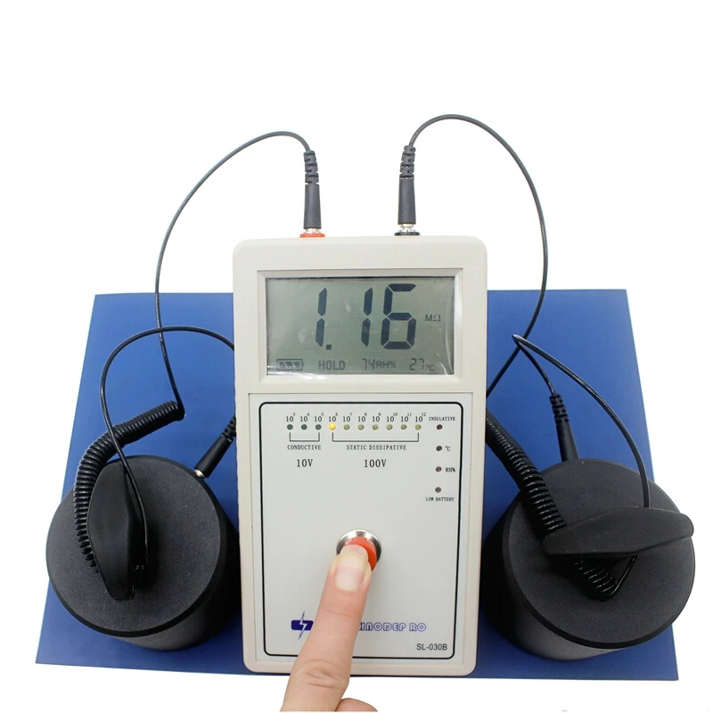 Anti-static Surface Resistance Tester 030B Heavy Hammer Surface Resistance Meter For Measuring Electrostatic Instrument
