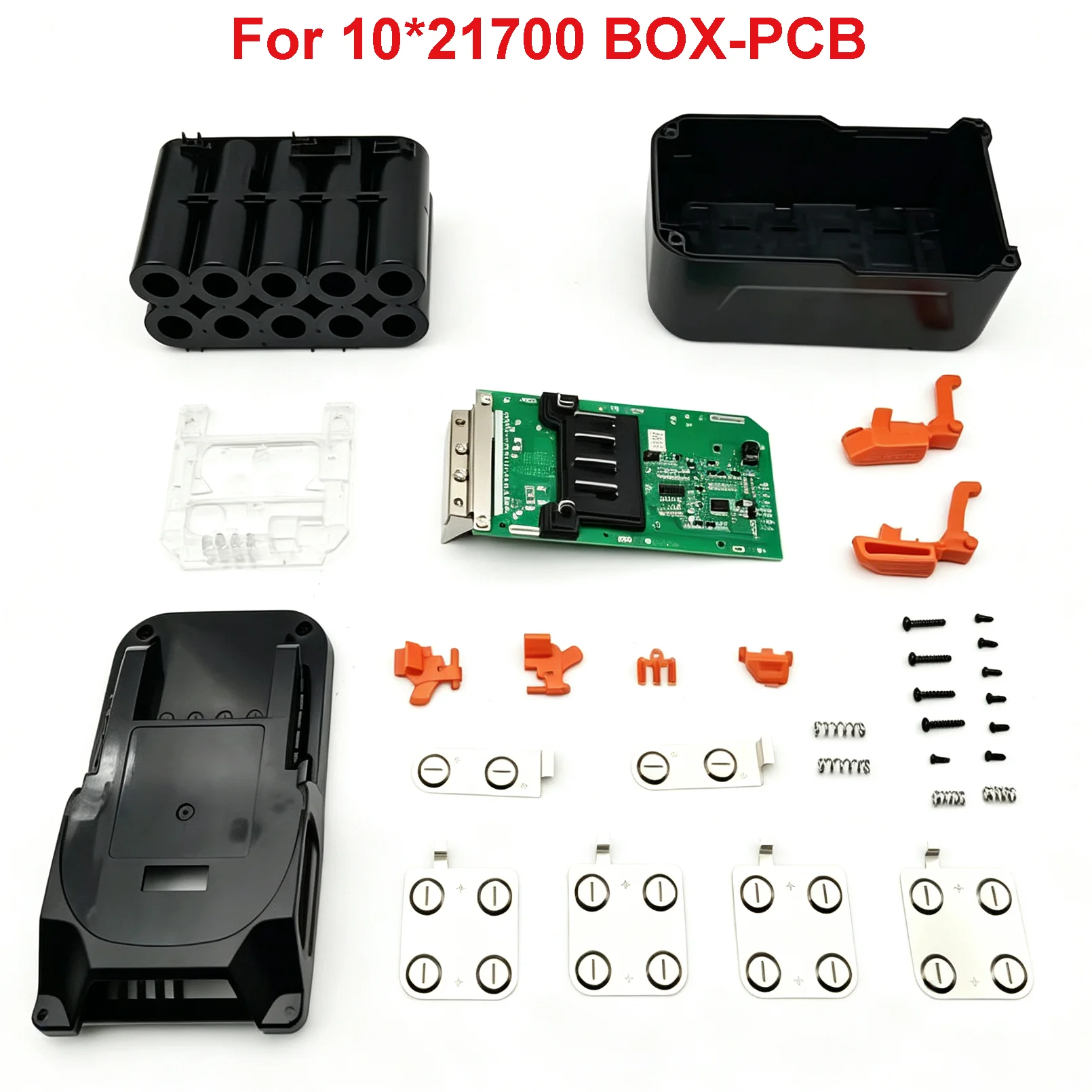 Li-ion Battery Case Label Box Charging Protection Circuit Board 10*21700 For AEG For RIDGID 18V 3.0Ah 9Ah LED Battery Indicator