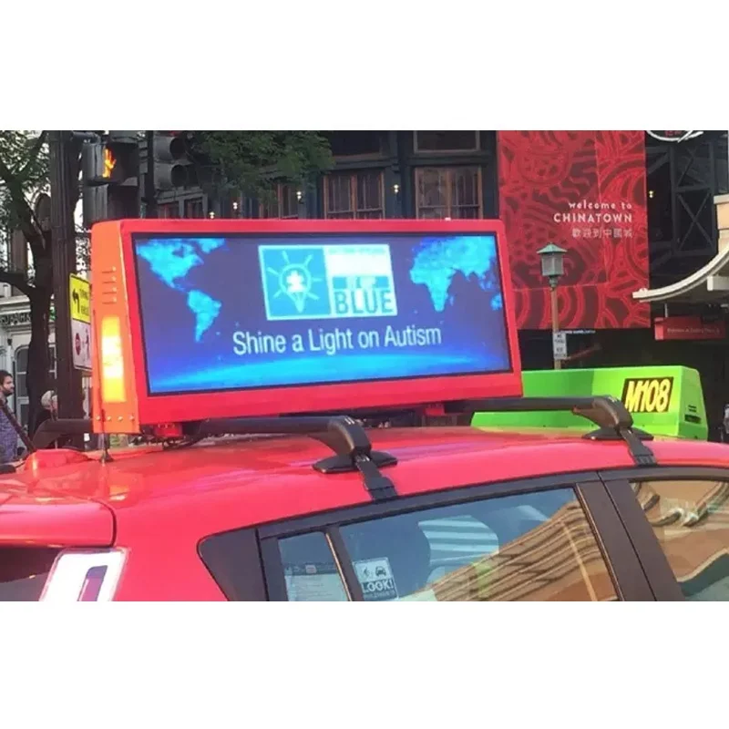 ضمان لمدة 3 سنوات شاشة عرض رقمية للسيارة داخلية تعمل باللمس مع وظيفة SDK للإعلان العلوي لسيارات الأجرة #4