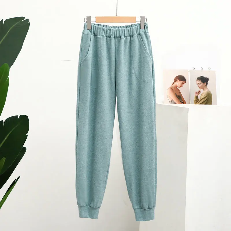 Fdfklak Plus Velvet Warm Pajamas Pant For Women New Thick Sleepwear Autumn Winter Home Pants Lounge Wear Pantalones De Mujer