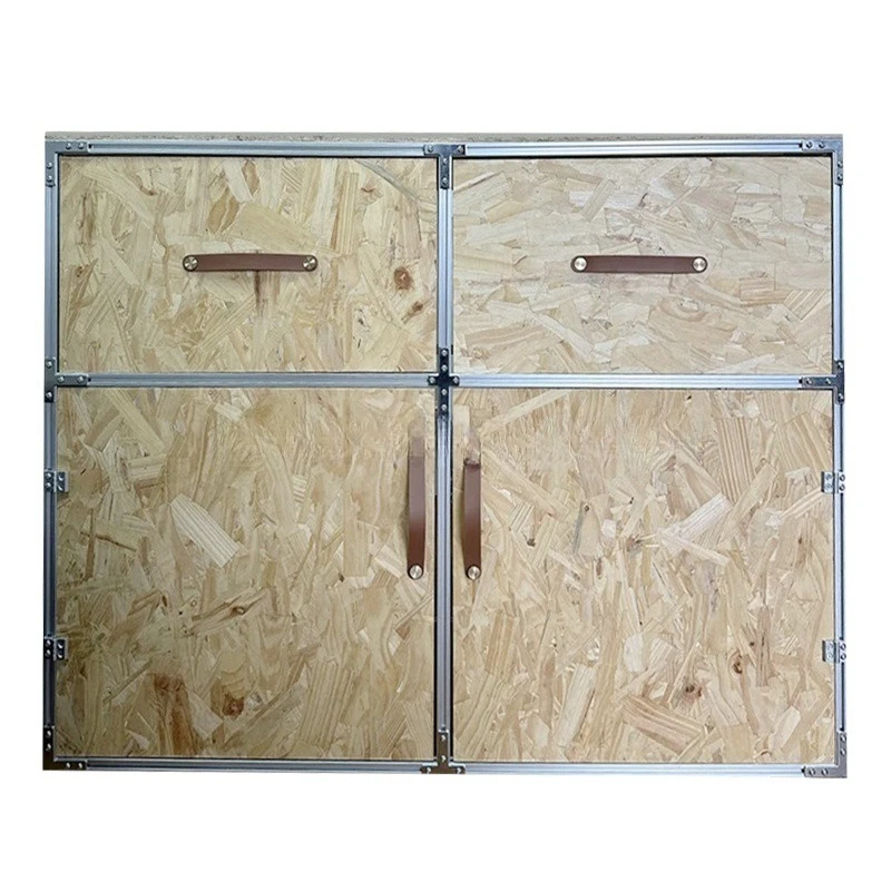 

Modern simple cabinet Osun board household dining side locker industrial style aluminum profile