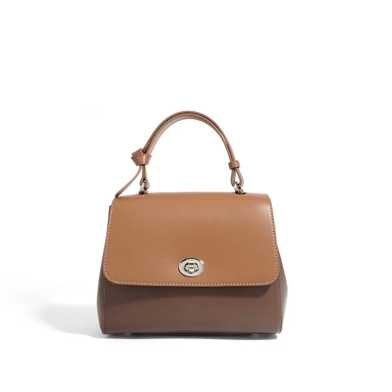 

Women Genuine Leather Shoulder Bag for Women Original Brand Handbag - Fashion Crossbody Bags Vintage Underarm Bag Square Satchel