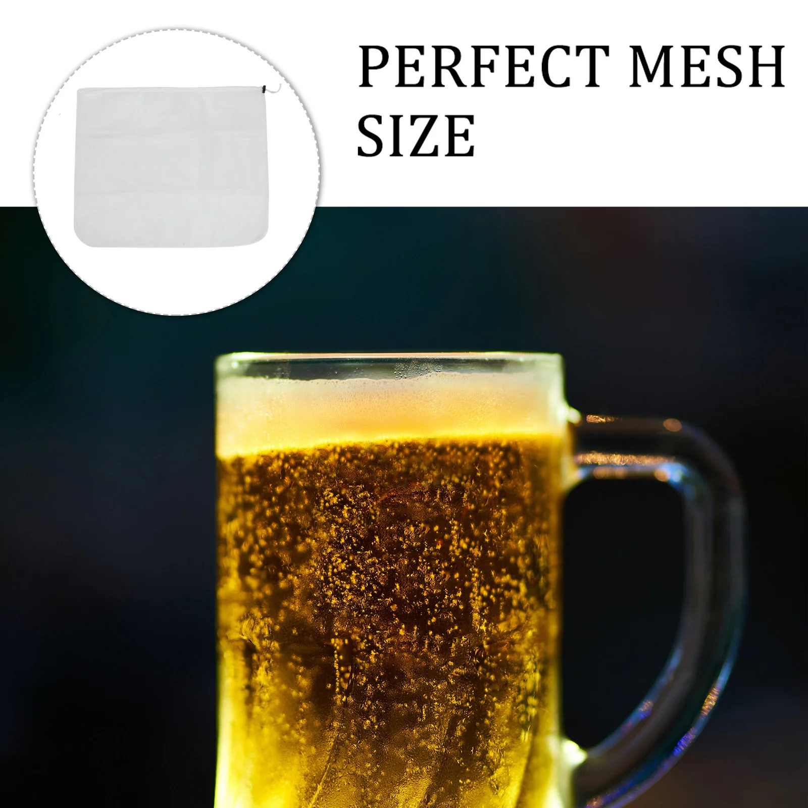 

Polyester Filter Bag Portable Drawstring Wine Filter Pouch Reusable Food Grade Straining Mesh Bag Nut Milk Bags