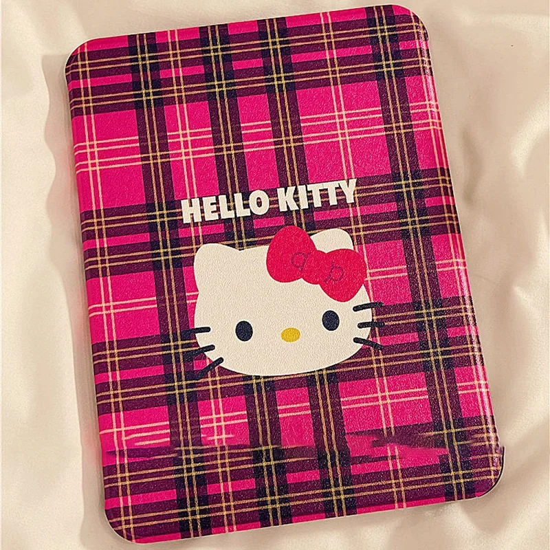 Sanrio Hello Kittys Ipad Case Cute Cartoon 2022 Pen Slot Anti Bending Air4 5 Mini6 Anti Drop 10.2 9.7 Inch IPad Covers Girl Gift