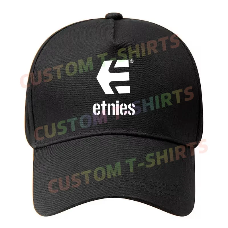 Black Cap Etnies White Logo Baseball Cap Snapback Caps Casquette Hats Fitted Casual Gorras Hip Hop Dad Hats Unisex