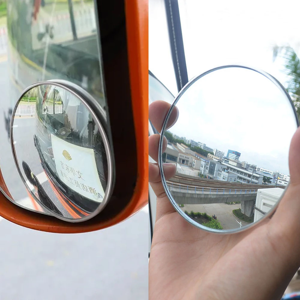 

1x Car Blind Spot Mirror Truck Auto Wide Angle Side Mirror For Car HD Round Anti Fog Rear View Rearview Parking Convex Mirror