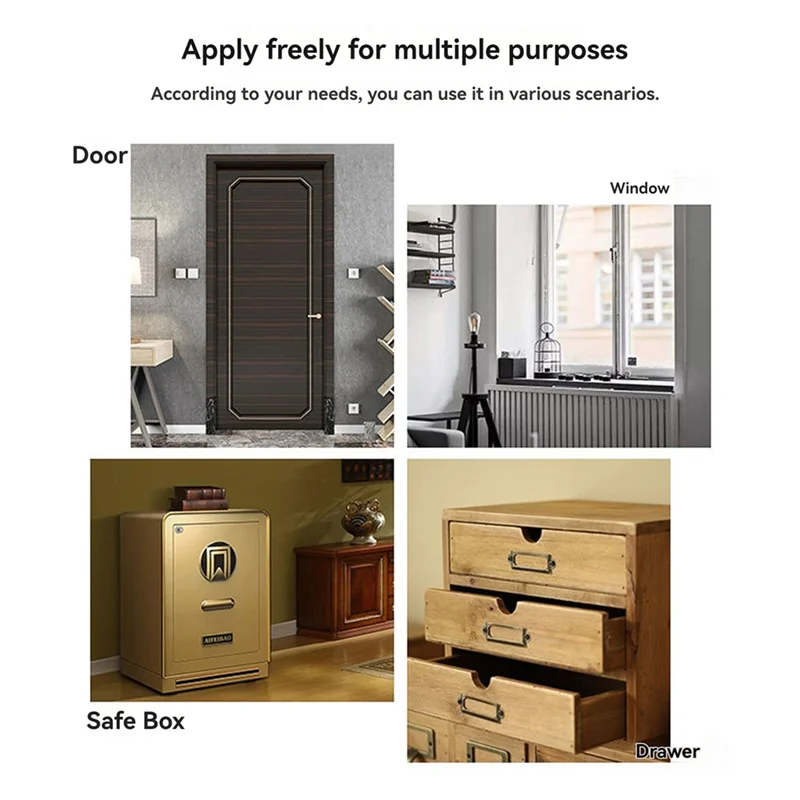 A45U Tuya สมาร์ทเซ็นเซอร์ประตู Home Security เครื่องตรวจจับหน้าต่างเซ็นเซอร์ประตูสวิทช์จับ Window ALARM Contact Sensor