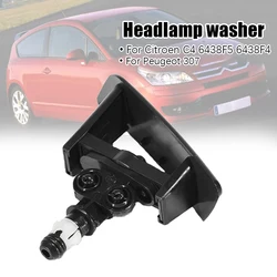 For Citroen C4 6438F5 6438F4 Car Headlight Water Washers Spray Nozzle Accessories For Peugeot 307 Headlamps Washing Kits