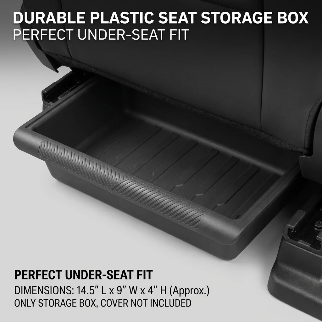 

Органайзер под сиденье для Tesla Model Y, ящик для хранения под сиденьем, внутренний отсек для хранения