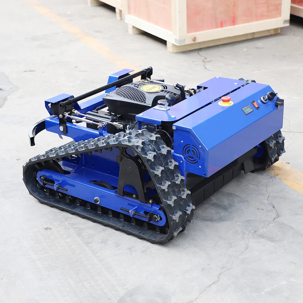 مزرعة صغيرة العشب جزازة العشب بعجلات و الزاحف التحكم عن بعد جزازة روبوت صغيرة حديقة جزازات العشب