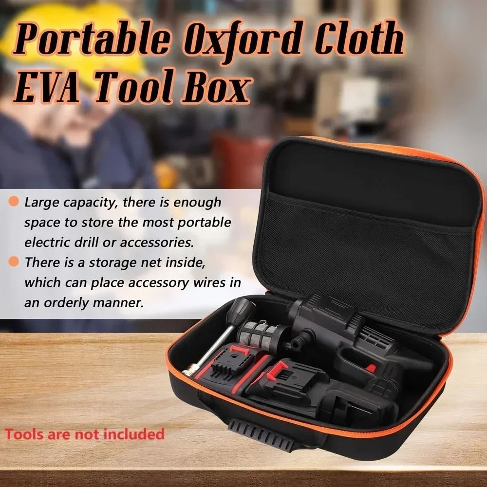 1pc Tool Bag, Electric Drill Storage Bag, Electric Grinder Bag, Electric Grinder Accessory Bag, Oxford Cloth Storage Bag