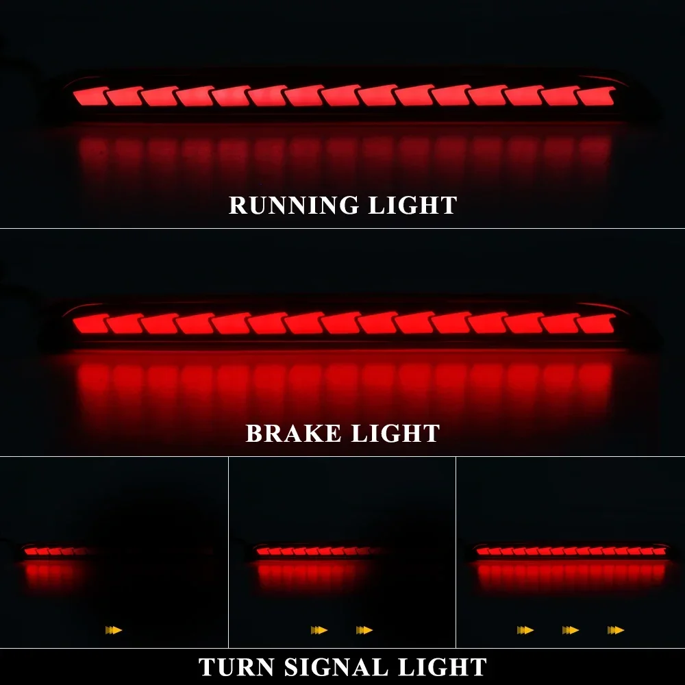 LED Turn Signal Lamp For Honda Civic 2021 2022 2023 Rear Bumper Reflector Light Multi-function Tail Lamp Car Accessories