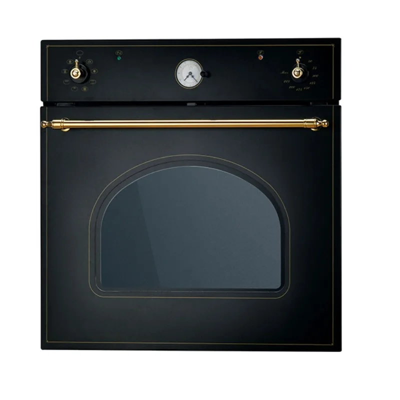 

Built-in home hotel electric wall oven 8 functions knob control retro 2.3 cubic feet 65L kitchen oven