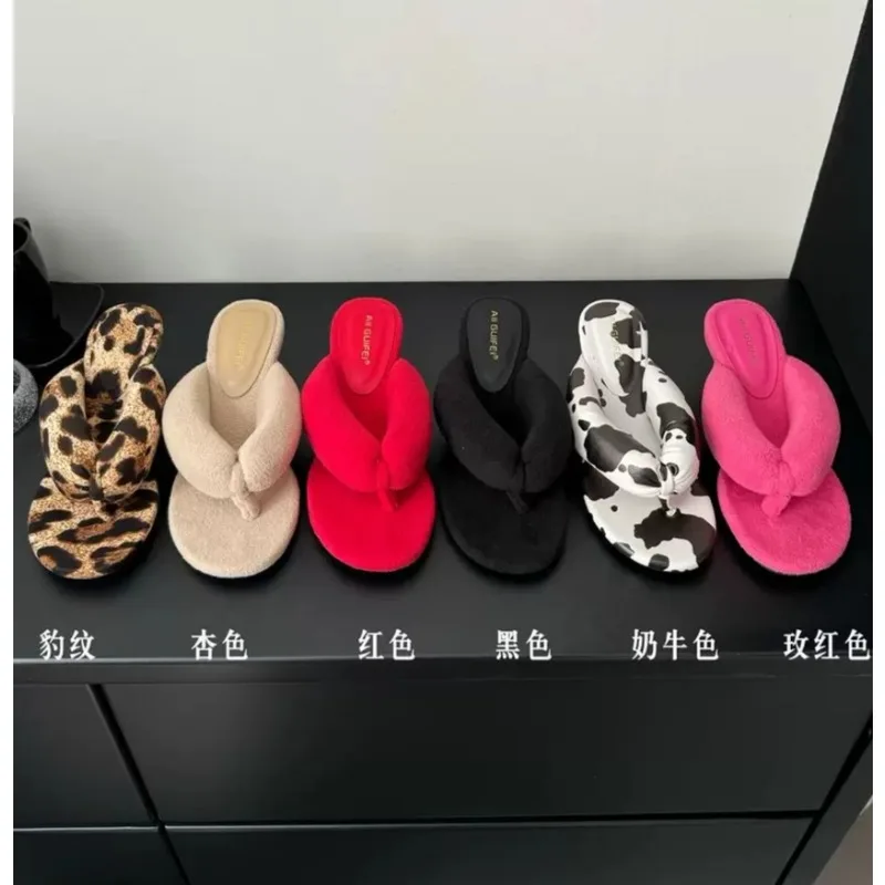 2026 الصيف شبشب نسائي موضة ضيق النطاق السيدات الانزلاق على الوجه بالتخبط كعب إسفين منخفض فستان في الهواء الطلق الشرائح Mujer #6