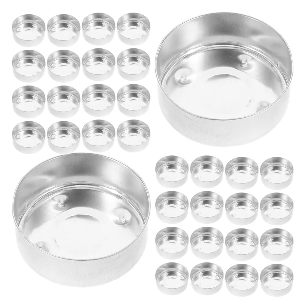 

120 шт. алюминиевых подставок-держателей для чайных свечей, металлические стаканчики для ароматерапии, термостойкие и ветрозащитные