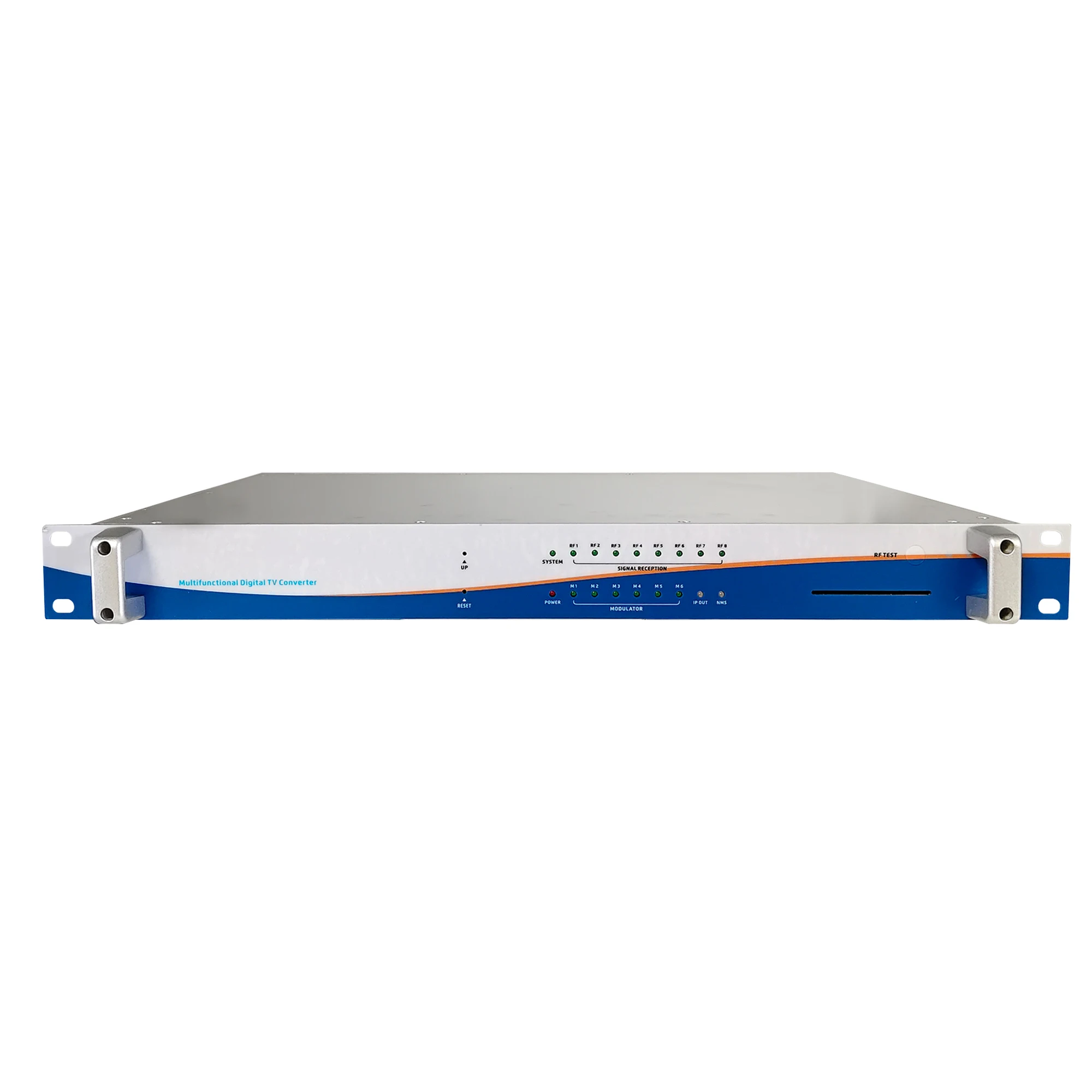8-channel tuner to IP IRD receiver with Oscam decryption DVB-T2, DVB-S2, DVB-C, ISDB-T；RF to IP， IPTV，DTV head-end equipment