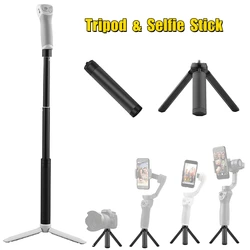 Portable Metal Tripod Selfie Stick for DJI OSMO Mobile 6/5/4 Feiyu Zhiyun Handheld Gimbal Stabilizer Extension Rod Accessories