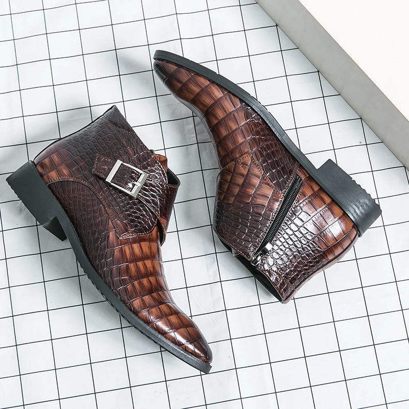 

Cowboy Boots Men Genuine Leather Boots for Men Shoes Luxury Shoes High Quality Dress Booty Man Casual Sneakers Men's Shoe Ankle